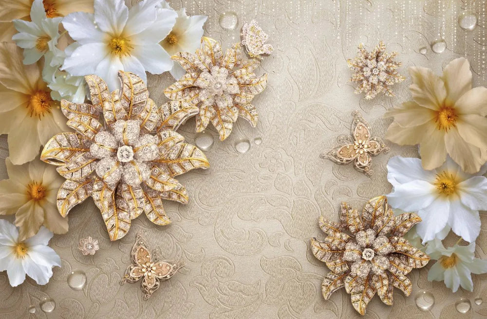 Flowers and decorations 3D