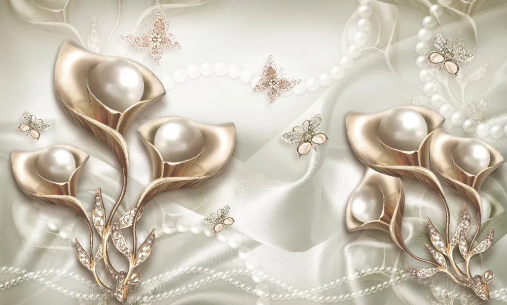Jewelry and pearls 3D