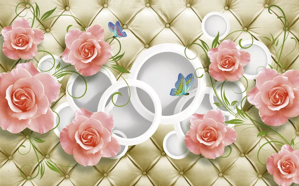 Roses and butterfly 3D