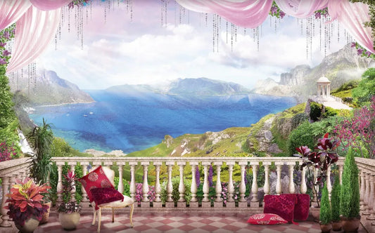 Lakeside terrace