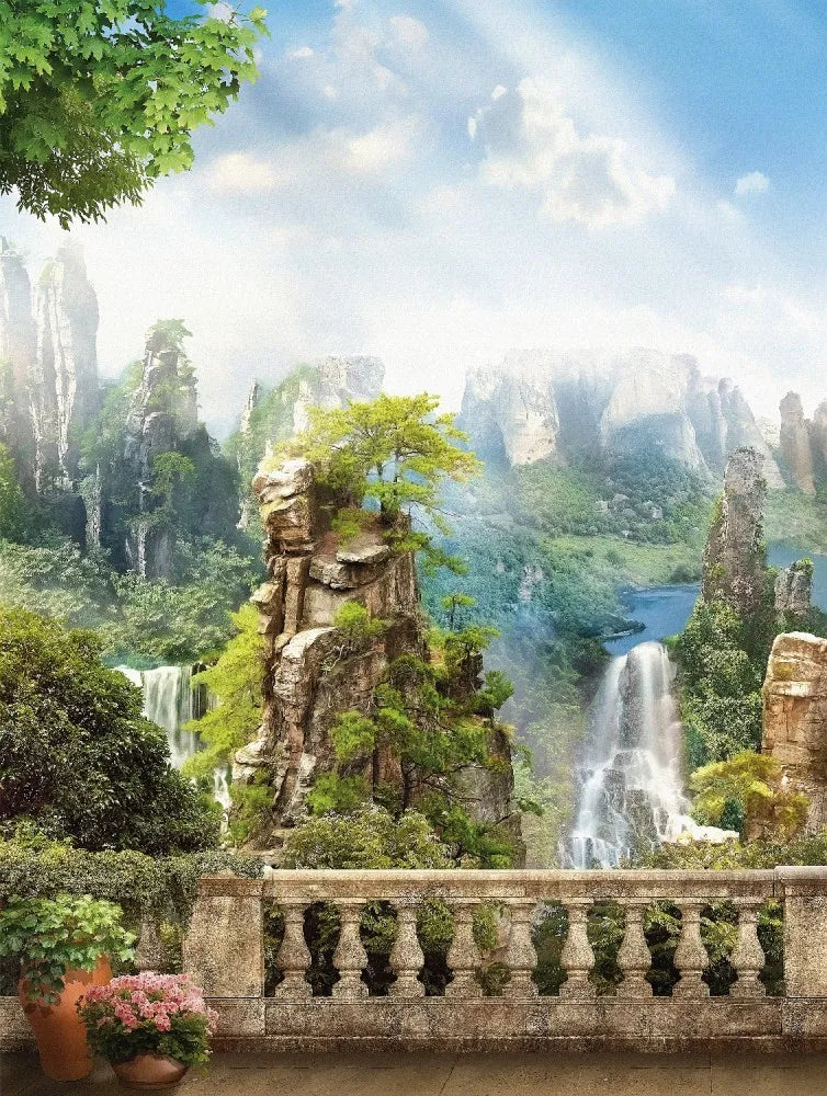Terrace in the mountains