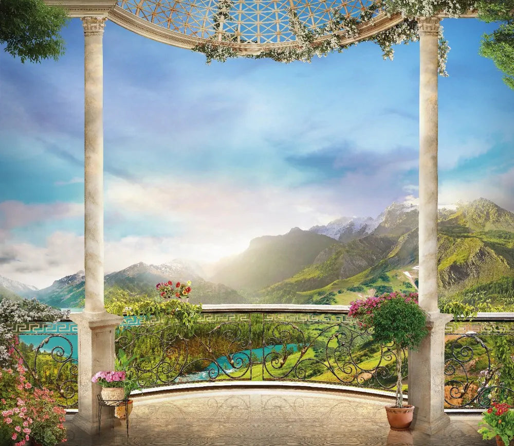 Balcony in the mountains