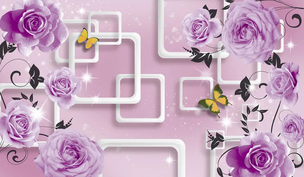Roses and cubes 3D