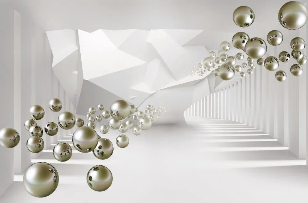 Balls and columns, 3D
