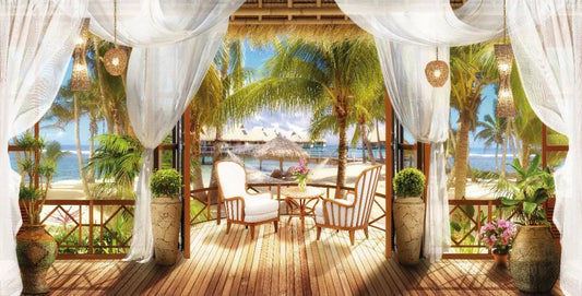 Terrace by the sea