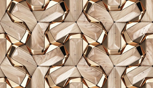 Wood and metal, 3D