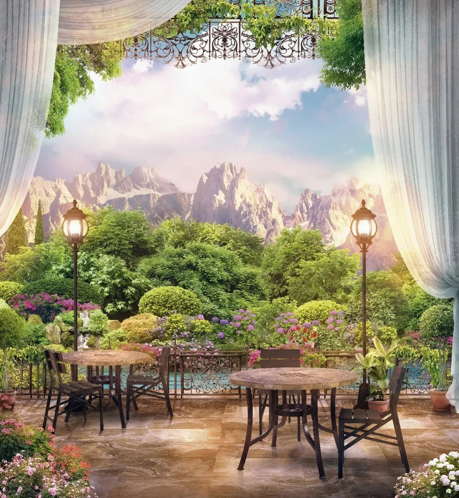 Terrace in the mountains