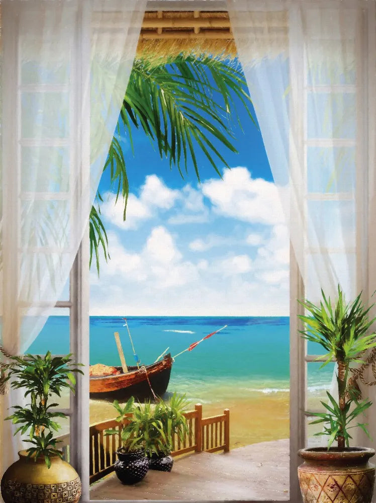 Window to the sea, drawing