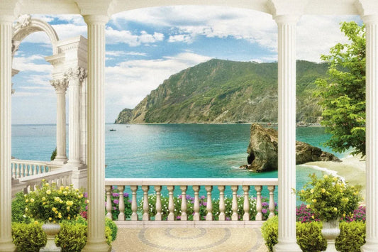 Terrace by the sea