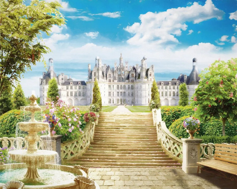 The stairs at the castle, drawing
