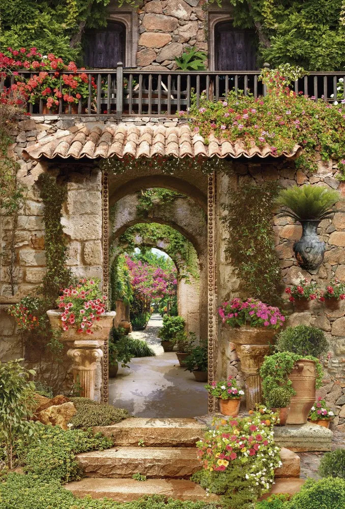 The courtyard in France