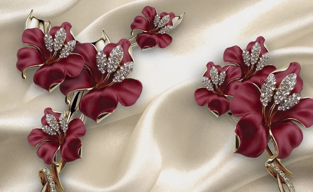 Flowers in diamonds