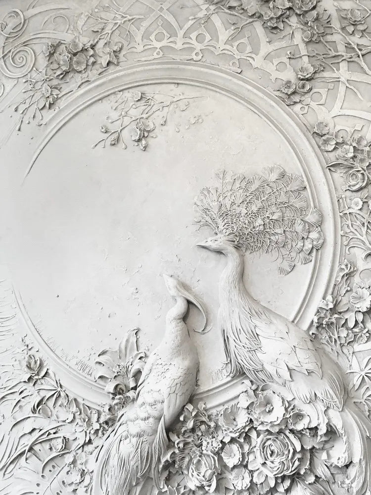 Bas-relief birds 3D