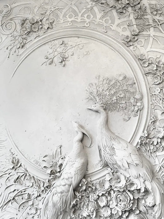 Bas-relief birds 3D
