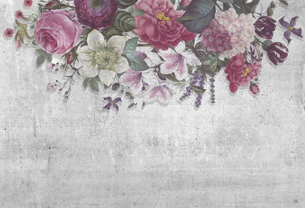 Flowers on the wall 3D