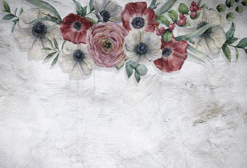 Flowers on the wall 3D