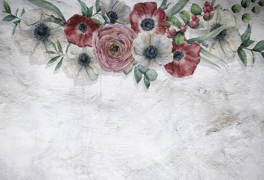 Flowers on the wall 3D