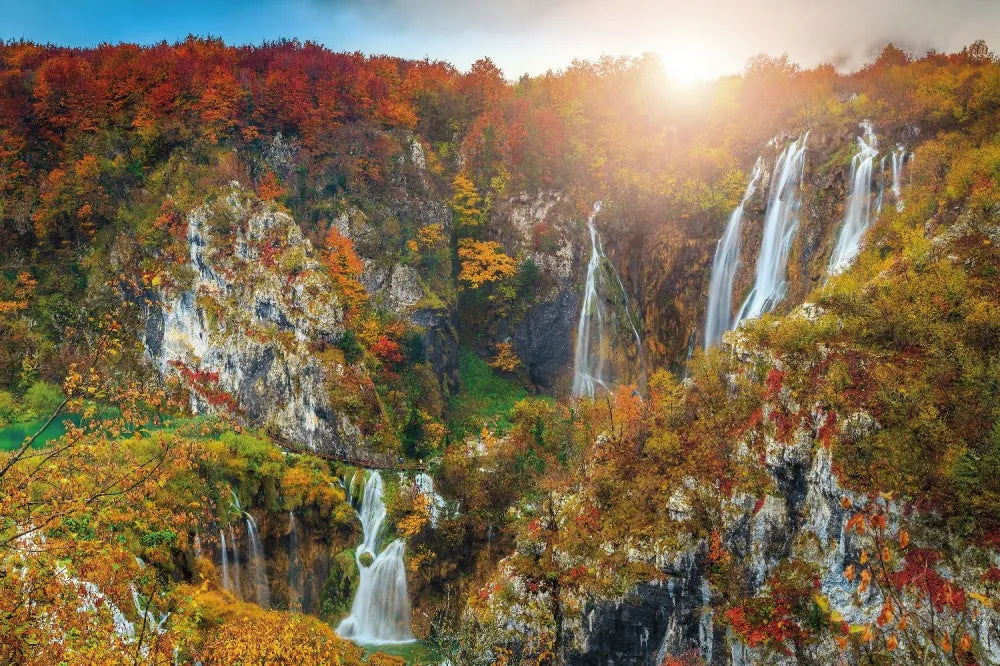 Waterfalls in the mountains