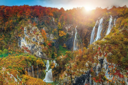 Waterfalls in the mountains