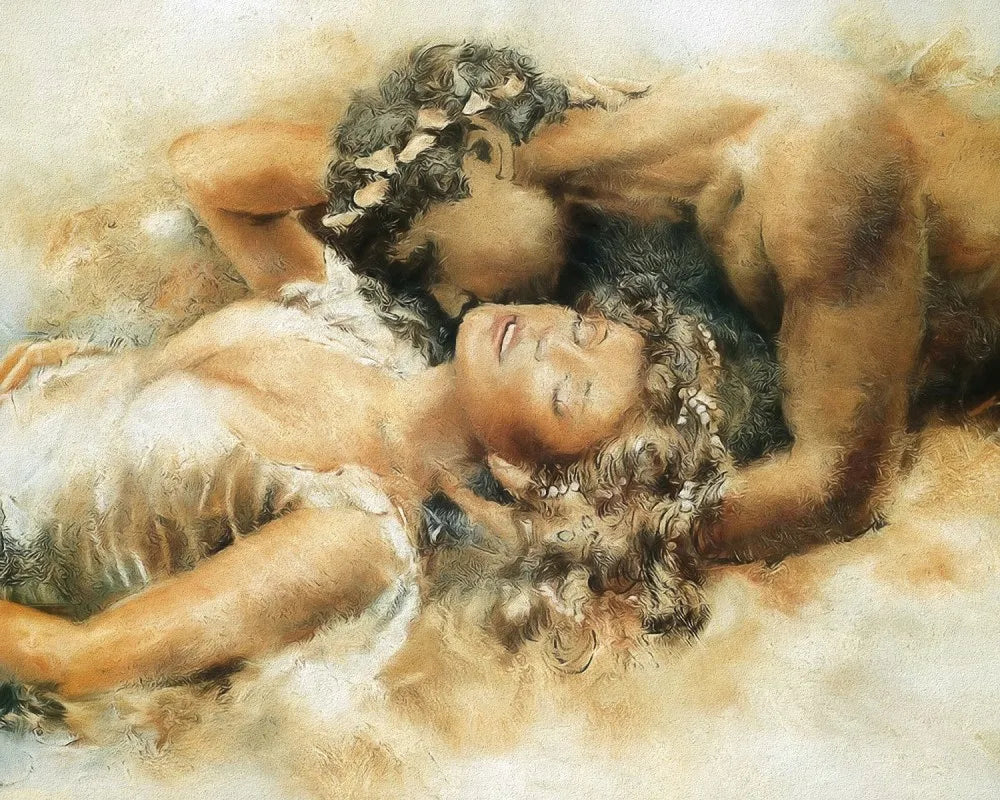 Kiss, drawing