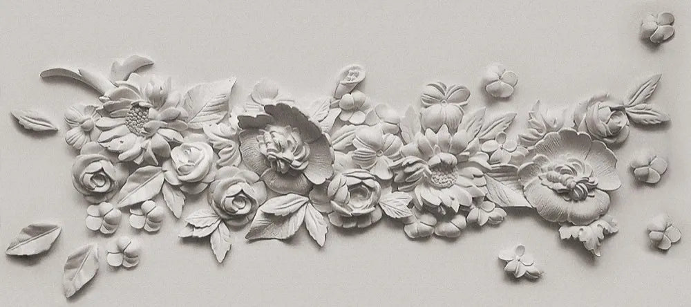 Bas-relief flowers