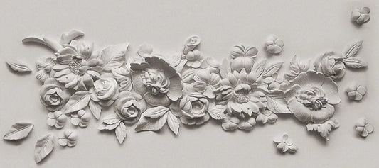 Bas-relief flowers