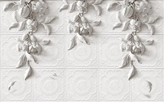 The bas-relief on the tile