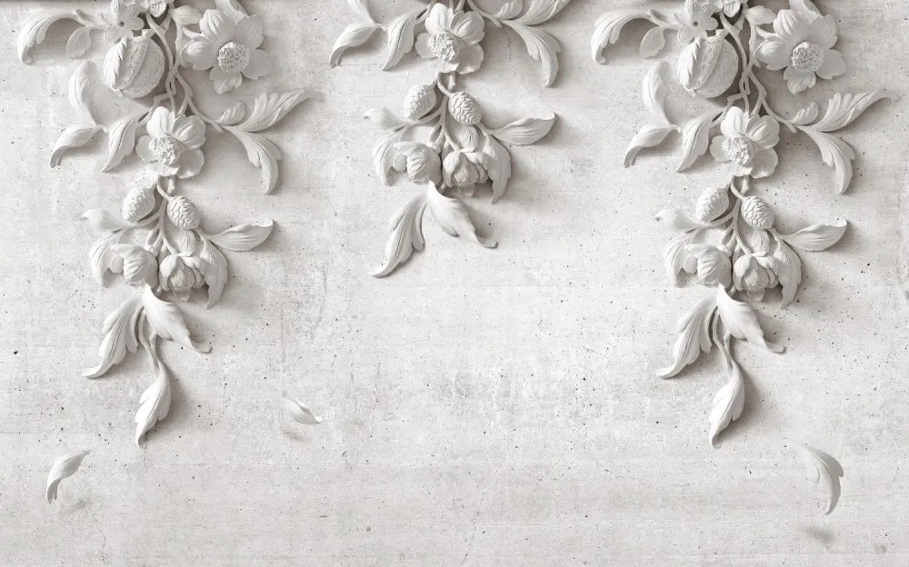 The bas-relief on concrete wall