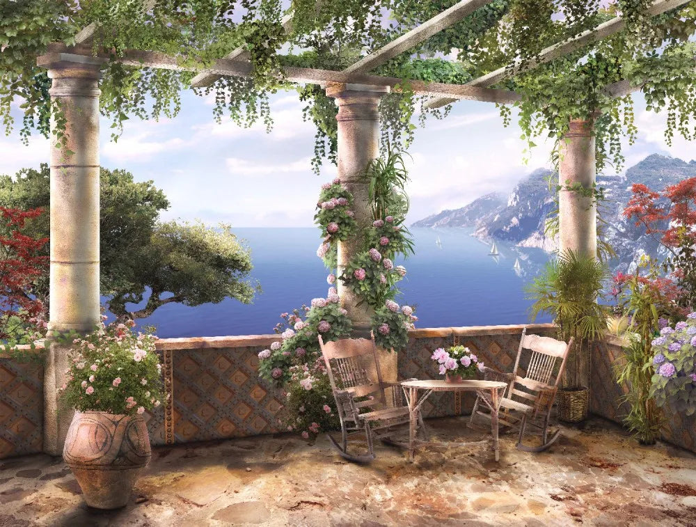 Terrace by the sea