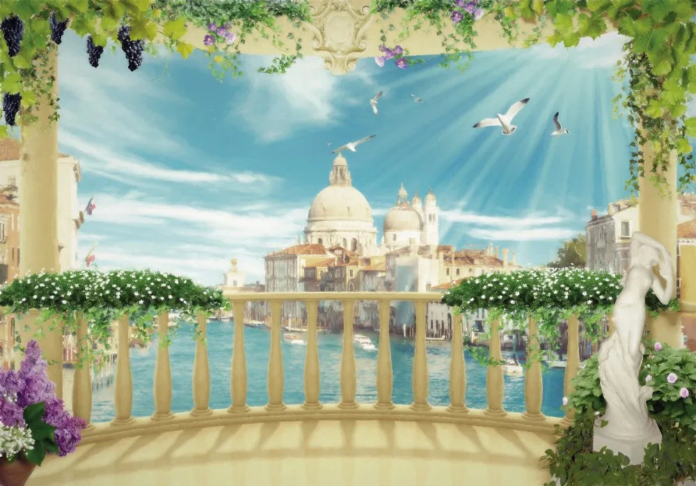 Balcony in Venice, drawing