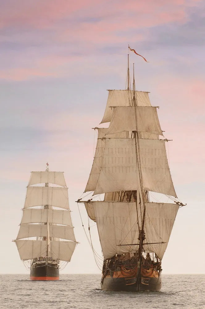 Wooden sailboat