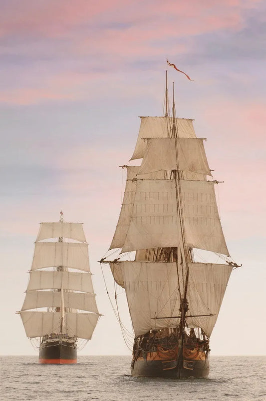 Wooden sailboat