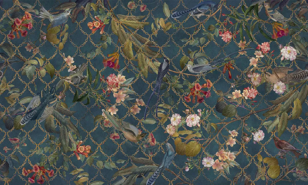 Birds and flowers