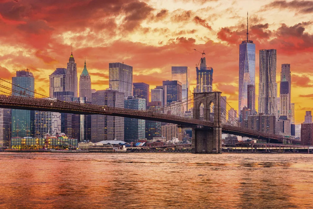 Brooklyn bridge at dawn