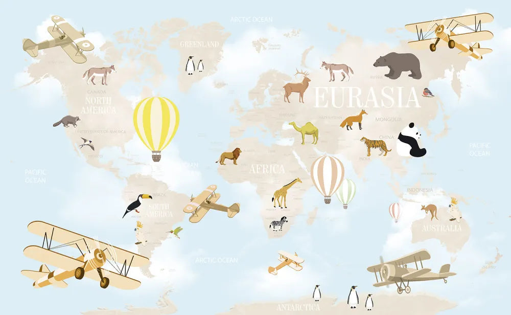 Baby card with animals