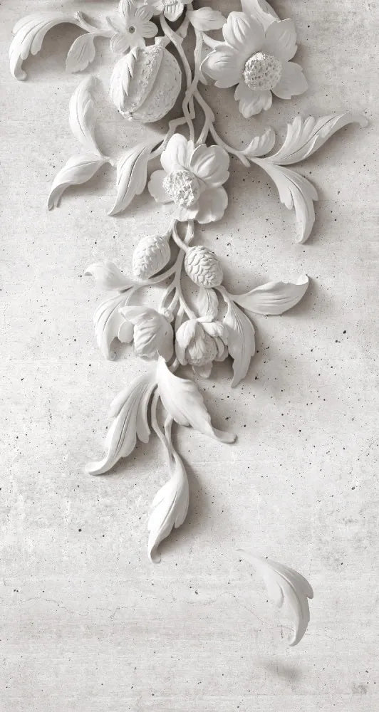 The bas-relief on concrete wall