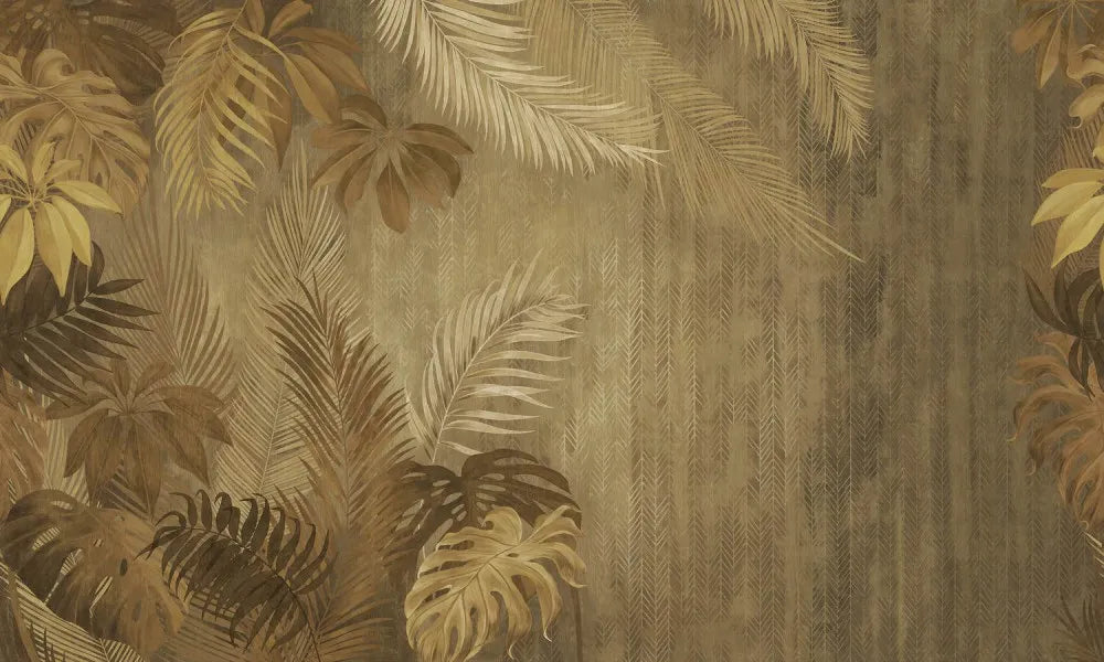 Palm leaves in the jungle