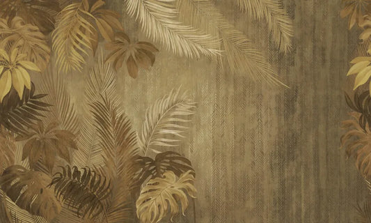 Palm leaves in the jungle
