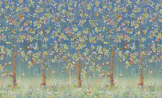 Flowering trees in the garden