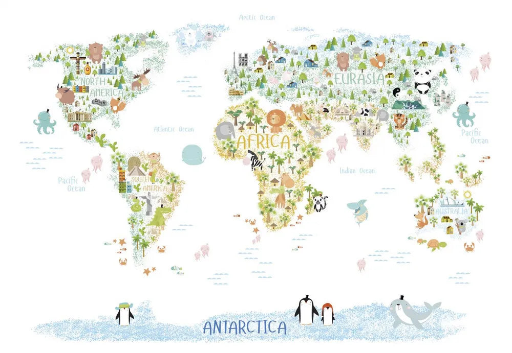 World map for children