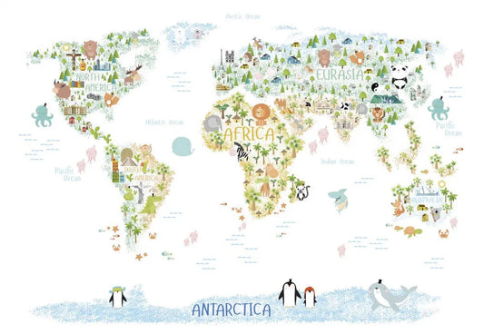 World map for children