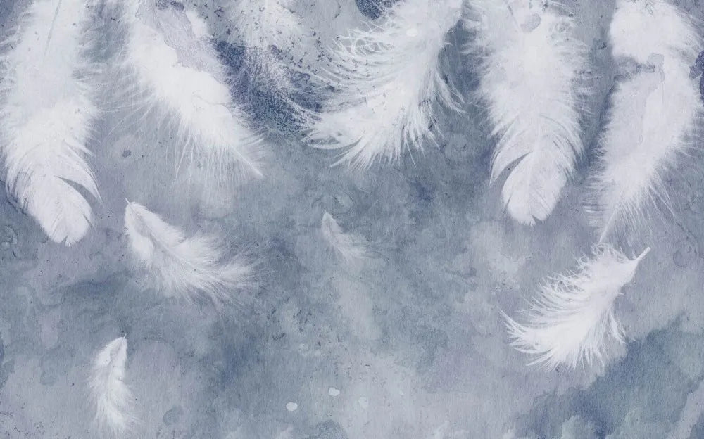 Watercolour and feathers