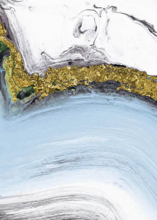 Marble in gold