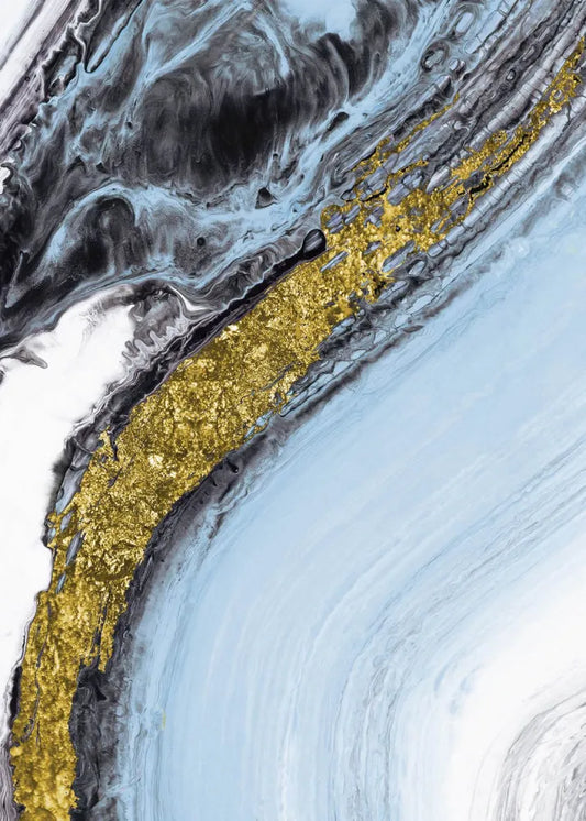 Gold in the marble