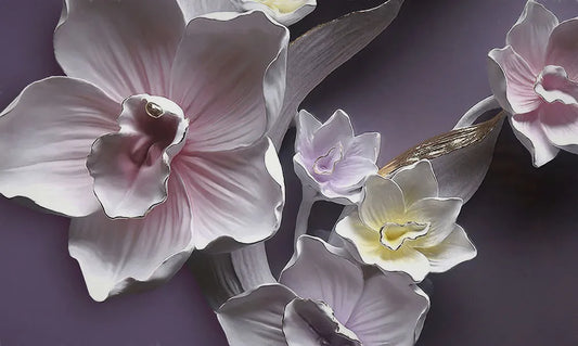 Embossed Orchid, bas