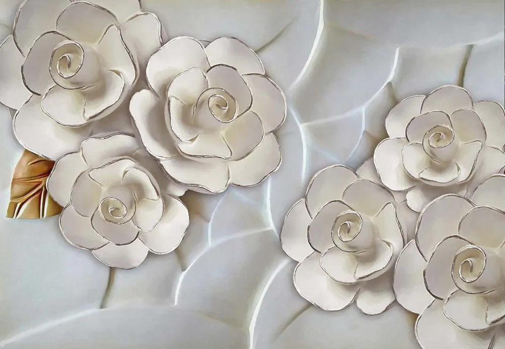 Bas-relief flowers, pattern