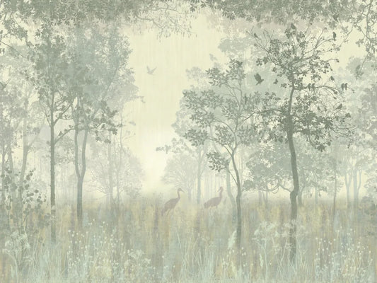Birds in the forest drawing