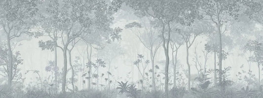 Fog in a dense forest