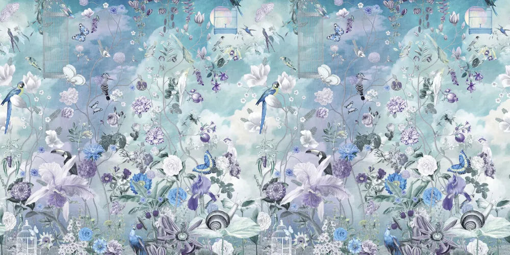 Birds in a magic garden