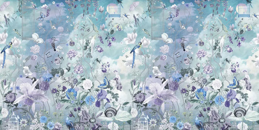 Birds in a magic garden